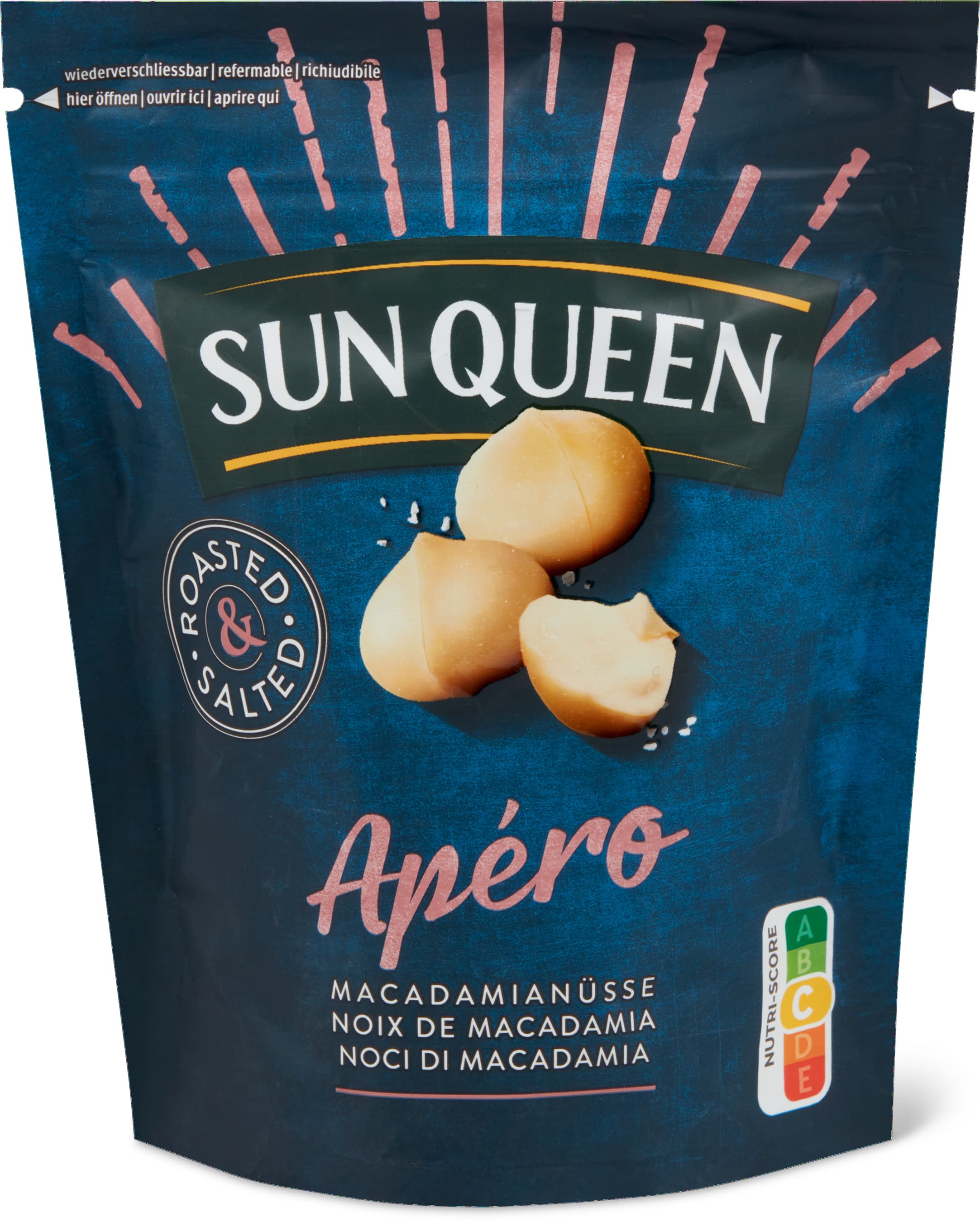 Noci di macadamia tostate e salate
